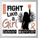 Fight Like A Girl Uterine Cancer 26.2 posters