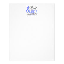 Fight Like a Warrior Stomach Cancer Customized Letterhead