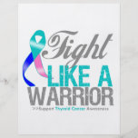 Fight Like a Warrior Thyroid Cancer Custom Flyer
