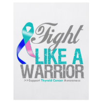 Fight Like a Warrior Thyroid Cancer Custom Flyer