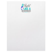 Fight Like a Warrior Thyroid Cancer Customized Letterhead