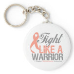 Fight Like a Warrior Uterine Cancer Key Chain