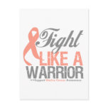Fight Like a Warrior Uterine Cancer Postcard