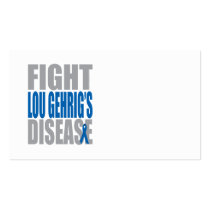 Fight Lou Gehrig's Disease Business Card Templates