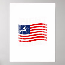 Fight Obamunism white Faded.png Print