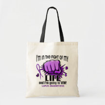Fight Of My Life 2 Lupus Canvas Bags