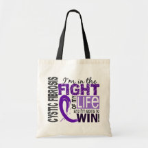 Fight Of My Life Cystic Fibrosis Canvas Bag