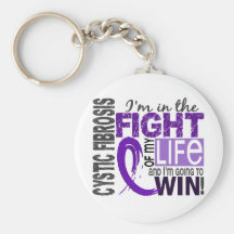 Fight Of My Life Cystic Fibrosis Keychain