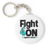 Fight On Against Ovarian Cancer Keychain