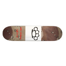 fight or die custom skateboard