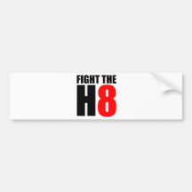 Fight The H8 - Oppose Proposition 8 Bumper Sticker