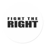 Fight the Right stickers