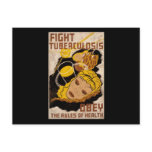 Fight Tuberculosis Obey The Rules Of Health Postcards