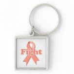 Fight Uterine Cancer Key Chain