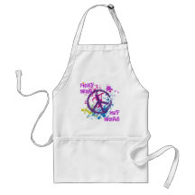 FIGHT WAR, NOT WARS APRONS
