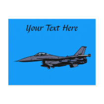 Fighter Jet Flying Postcards