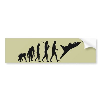 Fighter pilot flying Tees and Airforce pilot gifts Bumper Stickers by Funkart