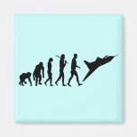 Fighter pilot flying Tees and Airforce pilot gifts Refrigerator Magnets