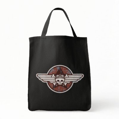 Fighter Pirate Canvas Bag by skullabee