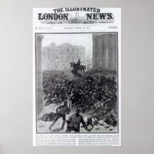Fighting at the Liverpool General Transport Print