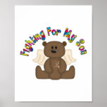 Fighting for my son (boy bear) poster