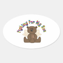 Fighting for my son (boy bear) stickers
