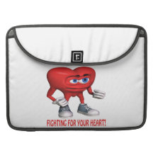 Fighting For Your Heart MacBook Pro Sleeves