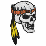 Fighting Indian Skull Embroidered Shirt