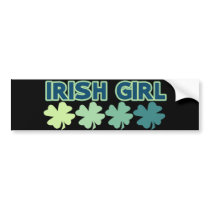 Fighting Irish Girl Bumper Stickers