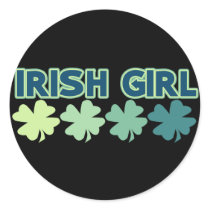 Fighting Irish Girl Sticker