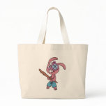 Fighting Rabbit Beach Bag