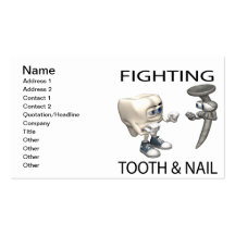 Fighting Tooth And Nail Business Card