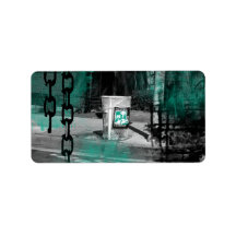 Figueroa Corridor Trash Can Custom Address Labels