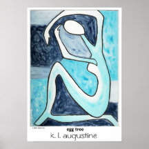 Figurative Art Print 'egg tree' by Augustine
