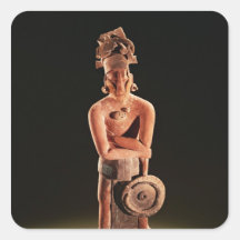Figure of a warrior with a shield sticker
