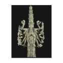 Figure of the Hindu Goddess Kali postcards