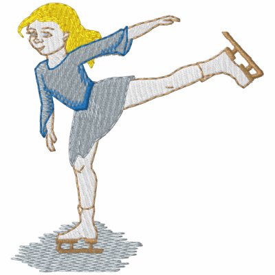 Figure Skater Girl by ZazzleEmbroidery