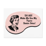 Figure Skater Voice Postcards