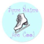Figure Skaters Are Cool Round Sticker