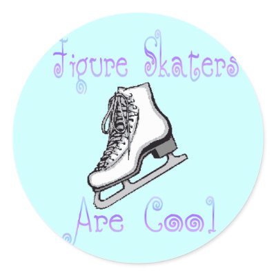 Figure Skaters Are Cool Round Sticker by musicaficta