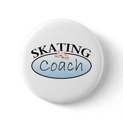 Figure Skating Coach Pinback Buttons by passionforskating
