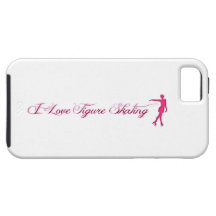 Figure Skating (I Love) Pink/Purple Skater iPhone 5 Cover
