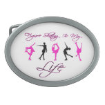 Figure Skating is My Life - Pink, Belt Buckle
