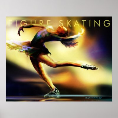 Figure Skating Poster by mikemass