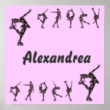Figure Skating Poster - Add Name