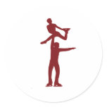 Figure Skating Round Stickers