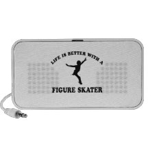 Figure Skating Vector Designs Portable Speakers