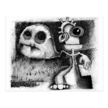 figure with appendages postcards