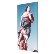 Figurehead from unknown sailing ship canvas print