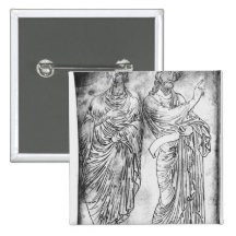 Figures of two apostles or prophets pins
